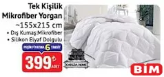 TEK KİŞİLİK MİKROFİBER YORGAN 155X215 CM fiyat ve kampanya bilgisi